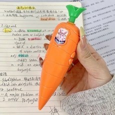 可愛胡蘿蔔造型錄音筆 學生便攜式語音記錄器, 蘿蔔錄音筆,黑色