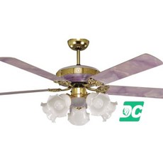 60吋 DC直流變頻吊扇 附燈具 台灣製造, 紅豆杉