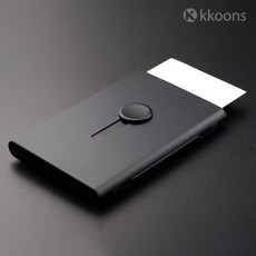 명함 케이스 메탈, 4. 블랙, 1개