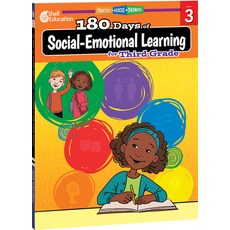 (영문도서) 180 Days of Social-Emotional Learning for Third Grade Paperback, Shell Education Pub, English, 9781087649726