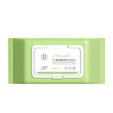 健美創研 牛油果植萃卸妝濕巾 60片 溫和保濕卸妝棉, 1個