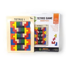 감각발달 집중력 1단 테트리스 원목 장난감