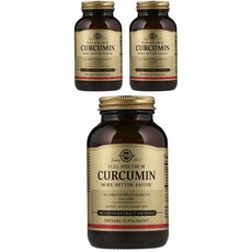 SOLGAR Full Spectrum薑黃素萃取液軟膠囊, 90顆, 3罐