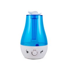 大霧量噴霧機 3L大容量 次氯酸水消毒霧化機 超聲波負離子噴霧器, 藍色-帶燈款