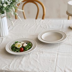 Ahtty home Home Cafe圓盤 L, 米白, 2個, 單品