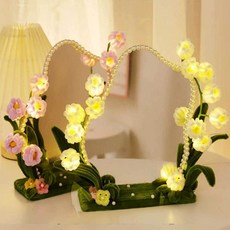 탁상 거울 만들기 DIY 플라워 키트 취미, 화이트
