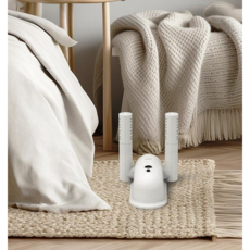 보아르 슈즈쏙 휴대용 소독 살균 관리 신발 건조기, White (타이머설정가능/길이조절가능)