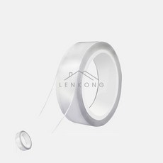 이렌콩 실리콘양면테이프 아크릴양면테이프 사무실양면테이프 벽면부착테이프, 30X5M