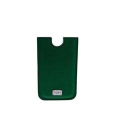 돌체앤가바나 중고 텍스처 레더 휴대폰 케이스