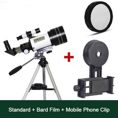 전문가용 초심자용 천체 망원경 우주 관측용 강력한 단안 삼각대 전화 어댑터, 3) Type C