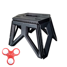 스탠리 워터저그 아이스박스 물통 캠핑 낚시 접이식 스툴 체어 폴딩 보조 선반 의자 받침 쉘프-사은품, 블랙