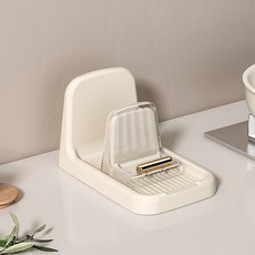 유유 & UU 냄비받침대 주걱 수납선반, 1개, 베이지