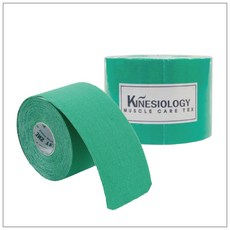 [국내산] 쓰리엔에스 키네시올로지 스포츠테이프 5cm x 5m, 그린, 1개