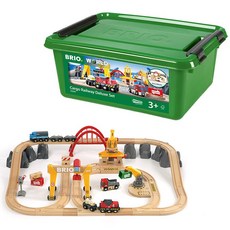 BRIO WORLD 여행 레일, 공식 표준, 1. 33097 화물 디럭스 세트