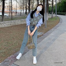 Yellwell 봄 니트 홀터넥 민소매 여성 남성 DJP