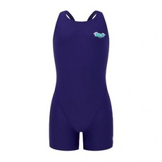 [브랜드정품]아레나 여아동 실내수영복 오버랩 아동 3부 반신 레이서백 (A5SG1GL06PPL) 강습수영복 휴가수영복