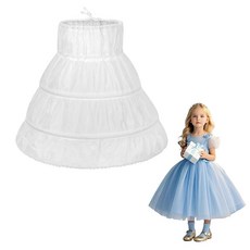 Okxiri 여아용 크리놀린 스커트 화이트. 158463