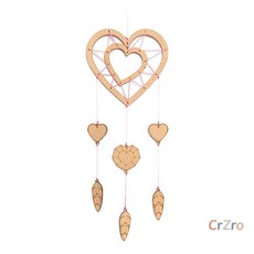 민화샵 드림캐쳐 만들기 DIY 하트모양 1개입 악몽퇴치 행운 부적 공예 재료