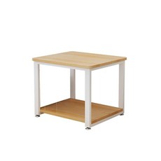 미니 다용도 받침대 냉장고 선반 철제 렌지대 커피머신 정리선반 발판 블랙 라이트월넛 60x60x56, 발판 화이트 컬러 50x40x31