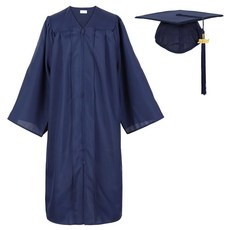 졸업 가운 모자 세트 유니섹스 태슬