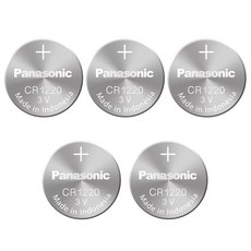 파나소닉 리튬 코인건전지 CR1220, 5개입, 1개