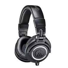 Audio Technica ATH M50X HIFI 이어폰 전문 밀폐형 모니터링 헤드폰 접이식 음악 게임, 02 Black