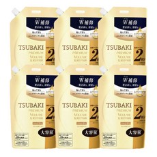 츠바키 파인투데이 프리미엄 리페어 샴푸 리필용, 6개, 600ml