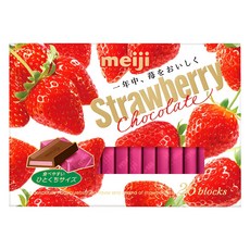 meiji 明治 草莓夾餡可可製品 盒裝 26枚入, 1盒, 120g