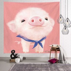 월 데코 핑크베이브 패브릭 가림막 포스터(3사이즈), 대 150cmx130cm, 1개