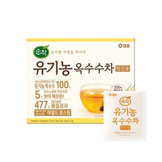 순작 유기농 옥수수차 한잔용 티백, 1.5g, 40개입, 4개