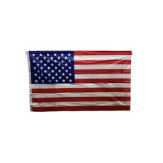 미국 국기 United States flag 90x150cm 폴리에스터 90g 금속 고리 이중 스티치 마감, 1개, RED+BLUE+WHITE