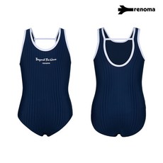 [AK플라자] [레노마수영복] 여아 포인트 U백 원피스 수영복 GS2F801_NV