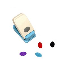 펀칭기 펀치 DIY 대형 다꾸 정사각형 스크랩북 1.6cm 종이 모양, E. 타원형 모양 사진상 약 2.5cm