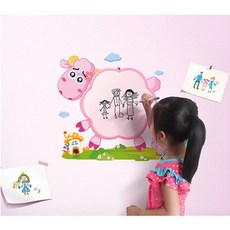 월엘프 늑대와양 학습 보드판 유아방 포인트벽지 겸용 아동 아기 장난감 인테리어 900+574GQ