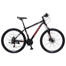 아텍스자전거 컴포트 2700D 21단 알루미늄 미조립 MTB 자전거, 블랙 + 레드, 1개