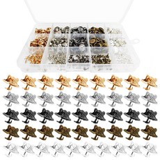 뱃지 고정핀 200개 세트 뱃지핀 브로치 마스크가드 고정핀 뱃지 만들기 부자재 재료 8mm DIY 공예품 골드 실버 블랙 브론즈 화이트