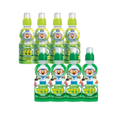 팔도 뽀로로 샤인머스켓맛4개 사과맛4개, 1개, 235ml