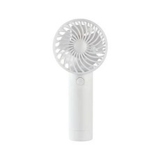 미니 휴대용 팬 USB 충전식 데스크탑 공기 냉각기 야외 냉각 여행 핸드 환기, White, 1개