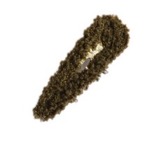 여자 여자 아이 퍼지 헤어 클립 퍼지 소프트 헤어 핀 뱅 클램프 클립 어린이 헤드 액세서리, 아미 그린