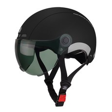 PEMILA 자전거 라이딩 헬멧 초경량 안전 충격흡수 땀배출 남녀공용 사계절 스노우보드 헬멧 겸용 프리미엄 고글 포함, 1개, 블랙+블랙 렌즈