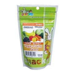 PINKIN小動物 天然果乾系列 綜合蔬果大餐 兔子 天竺鼠 倉鼠等小動物美味點心 滿額現折, 1個, 綜合蔬果大餐120g