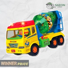 세이온 바니랜드 자동차장난감 뽀로로 전동 레미콘 시멘트트럭 완구