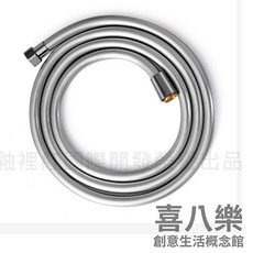頂級超耐用浴室防爆軟管/蓮蓬頭水管-2公尺【台灣現貨】, 超值二入, 銀色, 2m