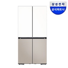 삼성전자 비스포크 키친핏 MAX 냉장고 1등급 AI 하이브리드 RM70F64R1ZG 4도어 637L UV청정탈취