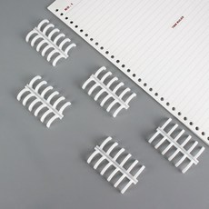 6공 스프링 셀프 제본 바인더 루즈링 화이트roo4+2HWT