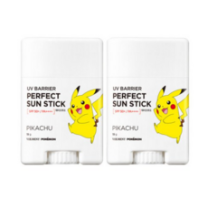 벨먼 포켓몬 UV 선스틱 피카츄 SPF50+ PA++++, 19g, 2개