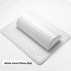 원목 PU가죽 네일아트 손목 받침대 손베개 타원형