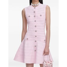 셀프포트레이트 버튼 A라인 드레스