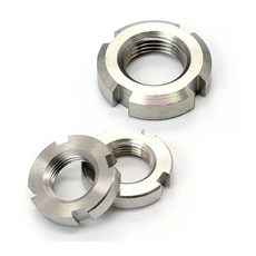 Yiqianyuan DIN981 SUS304 스테인리스 스틸 롤링 베어링 잠금 너트 미세 나사산 M10 사이즈, 02 M25xP1.5(1Piece)