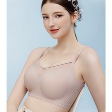 無鋼圈一片式無痕哺乳內衣 前開扣設計